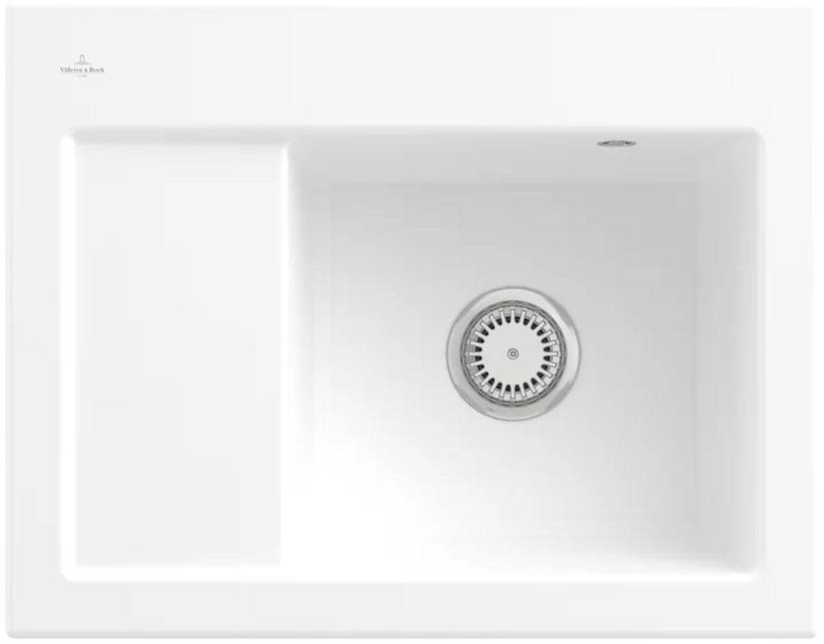 Villeroy & Boch Subway 45 zlewozmywak ceramiczny 65x51 cm CeramicPlus Stone White 331301RW