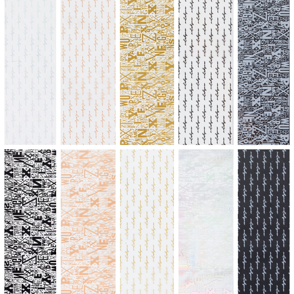 Folie transferowe 10 sztuk po 100 cm XKZ-22-03