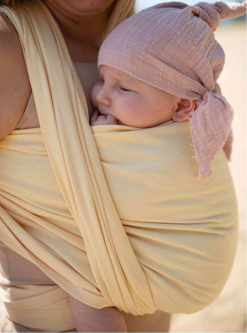 Chusta do noszenia dzieci Sunny - 100% Bawełna, splot jodełkowy