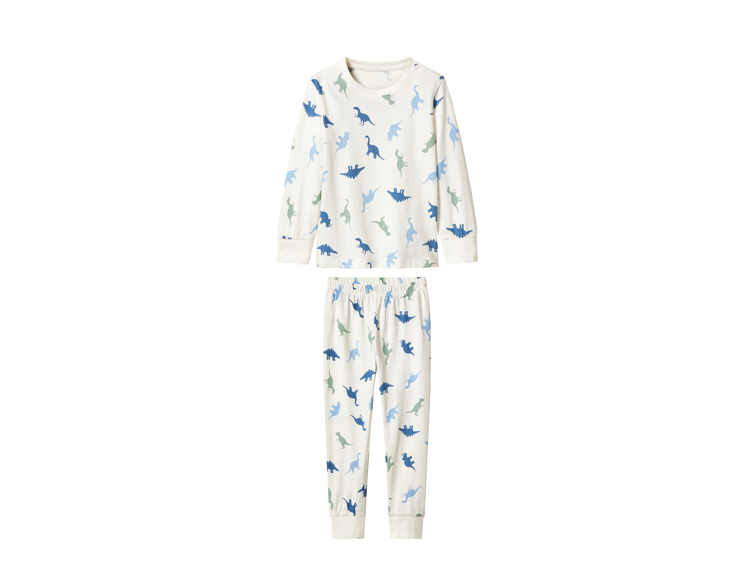 lupilu Piżama dziecięca z bawełny dino/biały, 122/128
