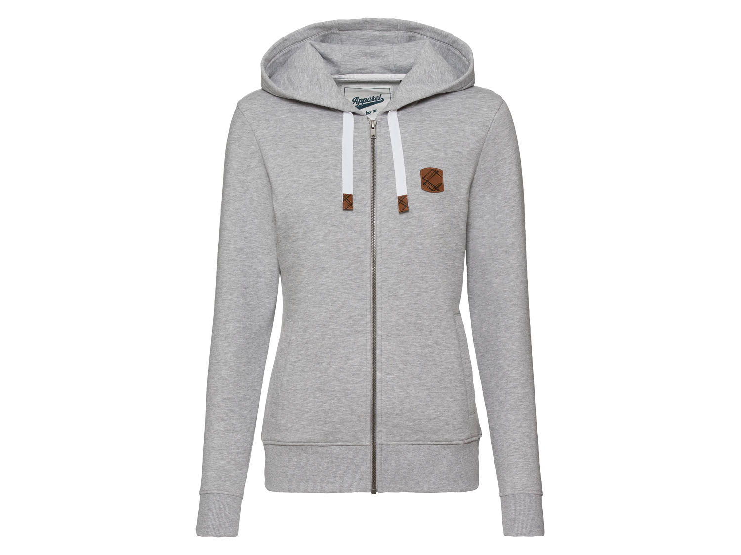 esmara Bluza dresowa damska z bawełną, 1 sztuka Szary, L44/46