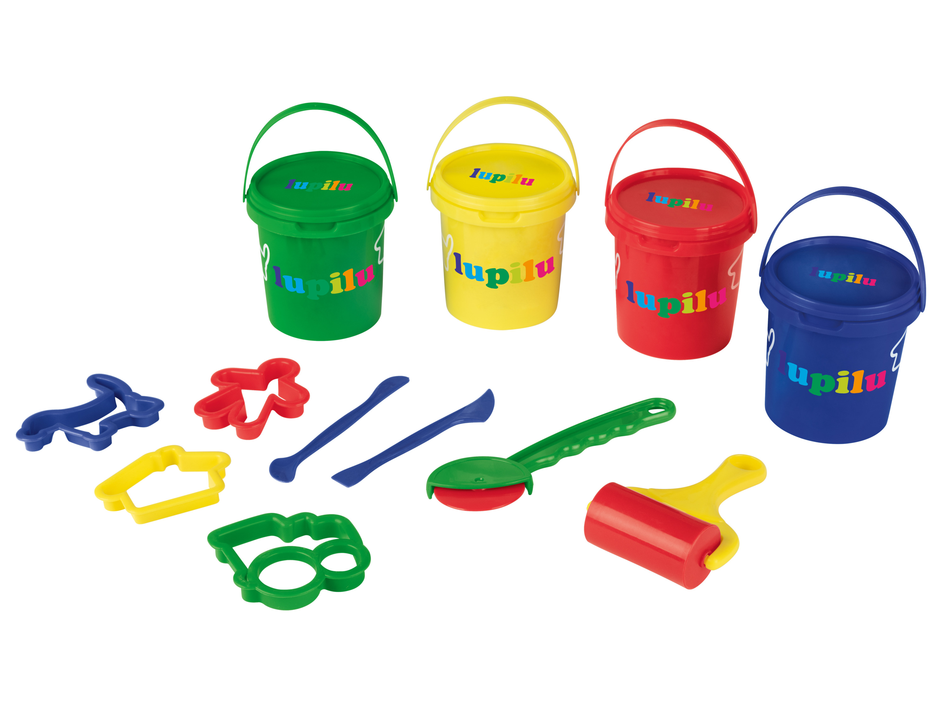 lupilu Zestaw ciastoliny z 4 kolorami