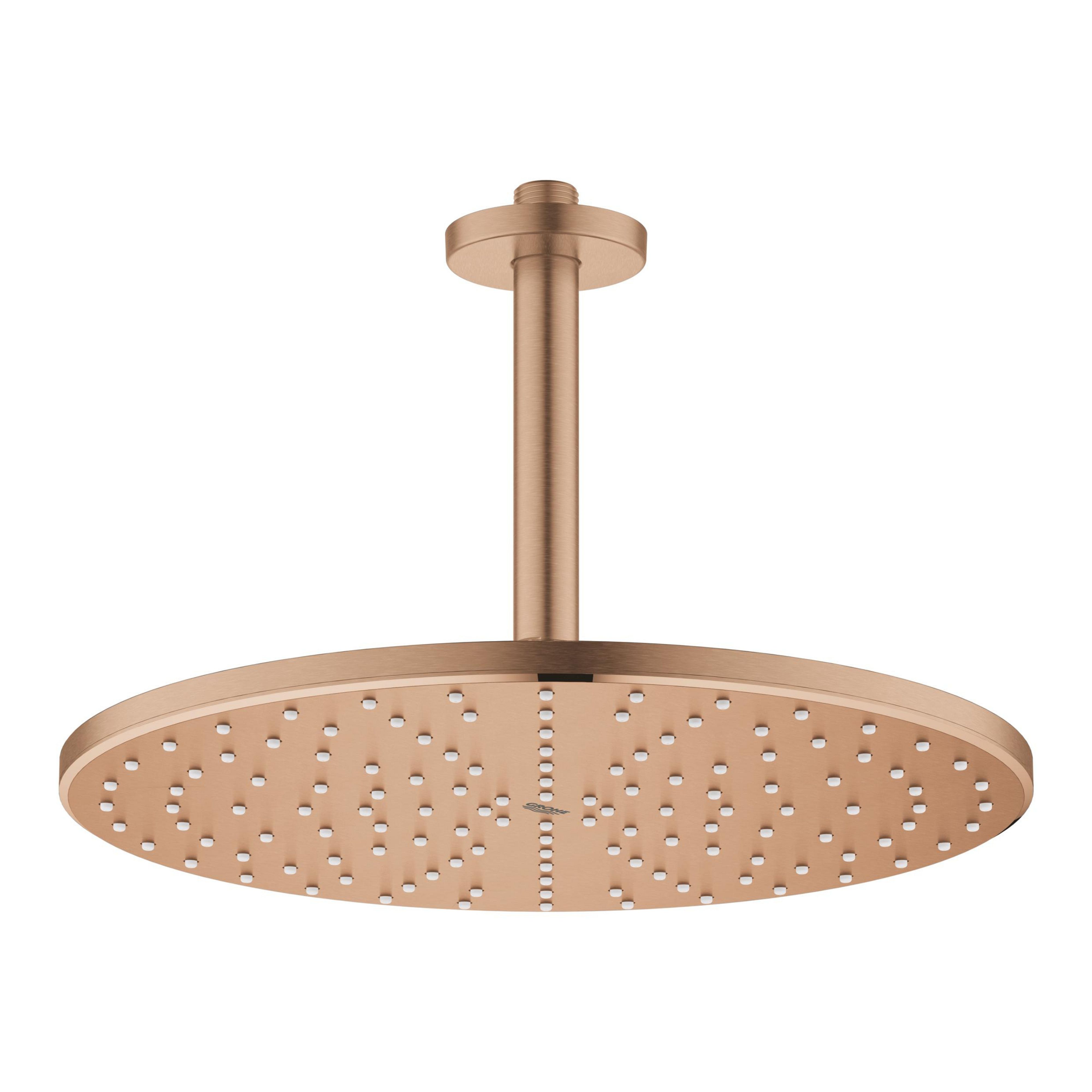 Darmowa Dostawa - Deszczownica z ramieniem 31x31 cm okrągła brushed warm sunset Grohe Rainshower 26560DL0