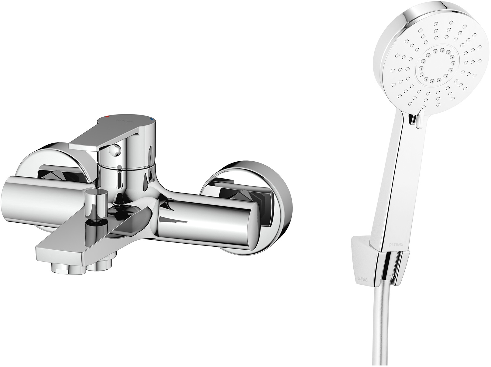 Darmowa Dostawa - Zestaw prysznicowy ścienny chrom Oltens Jog abset1669