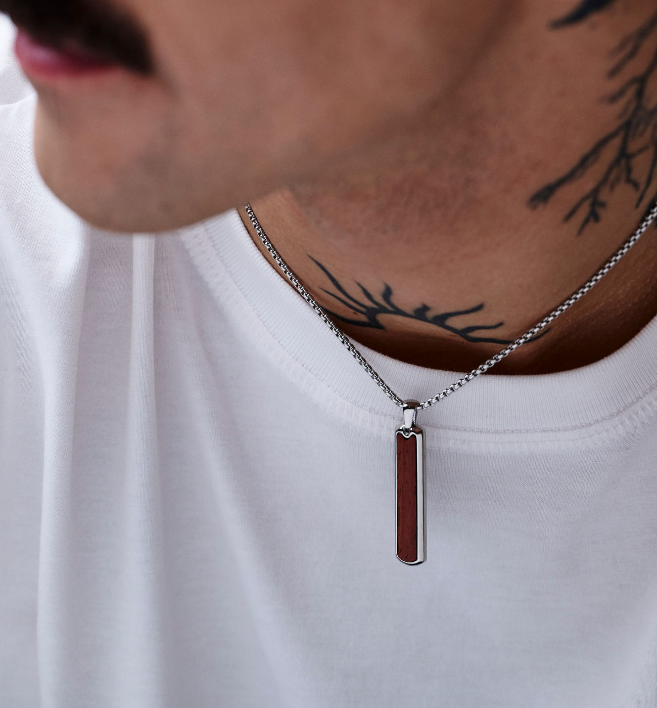 Naszyjnik męski z zawieszką Jett NMITC0089