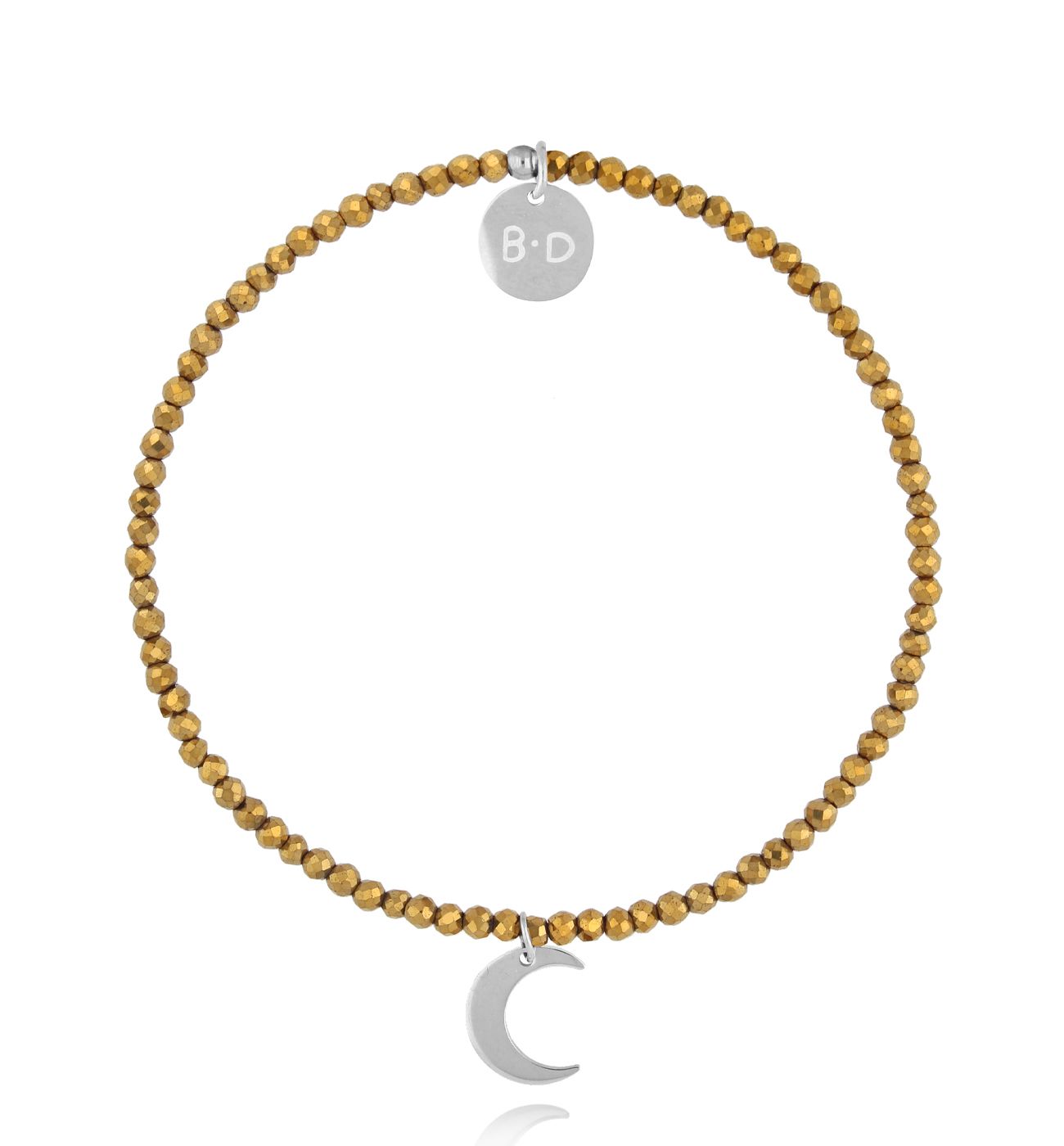 Bransoletka z hematytami i księżycem Nightfall Grace BTW2909