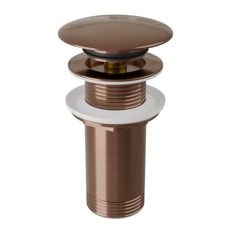 JANO German Line Korek Klik Klak bez przelewu mosiężny duży grzybek miedź 1 szt.