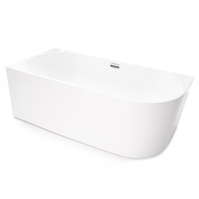 Wanna wolnostojąca Corciano Crete Lewa 170x80cm ze srebrnymi dodatkami 1szt.