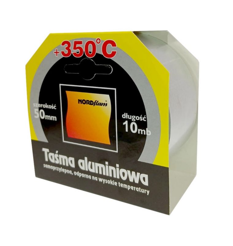 Taśma aluminiowa NORDflam 50 mm +350°C 10 mb