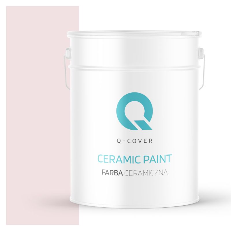 Farba Ceramiczna Do Ścian i Sufitów Q-Cover Biel złamana w róż H3678 Głęboki Mat 10L