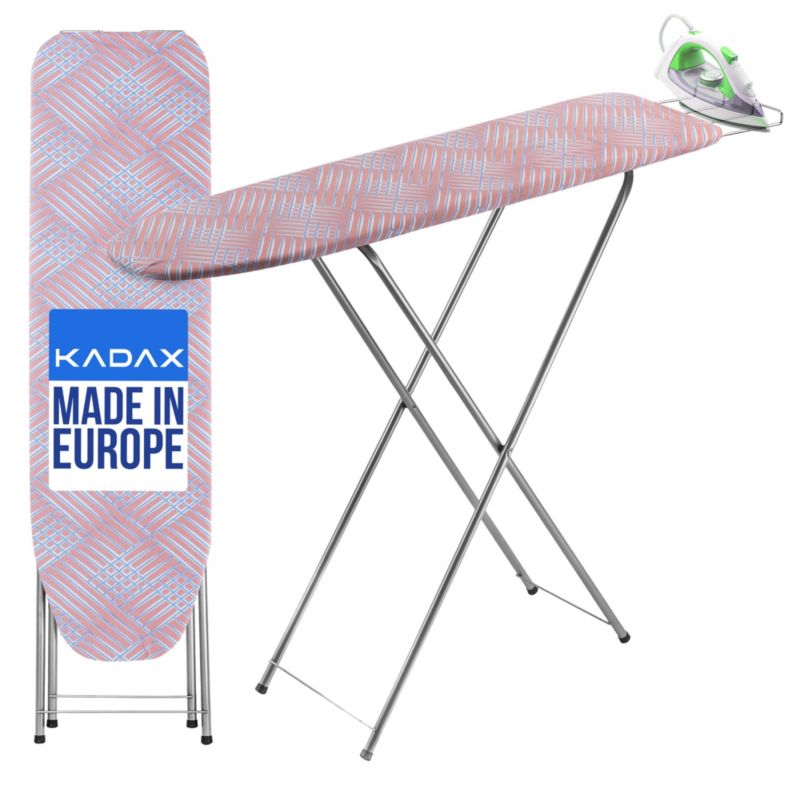 Deska do prasowania KADAX 104x30cm z uchwytem na żelazko lekka mała 1 szt.