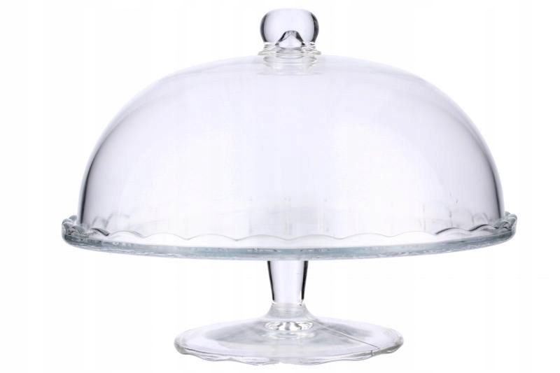 Patera Na Ciasto KADAX Na Nodze Z Kloszem Szklana 29cm 1szt.