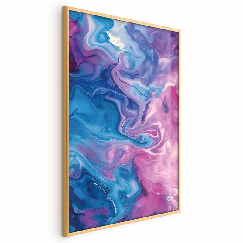Plakat Artgeist Nocne Przepływy 60x90 cm z ramą złotą 1 szt