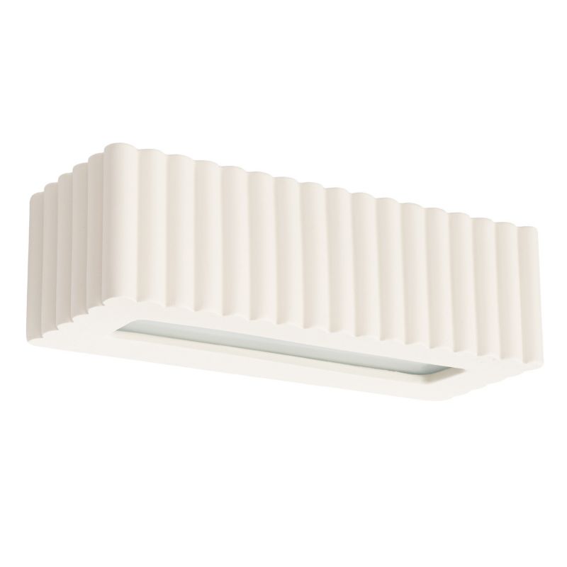 Kinkiet ścienny ryflowany Sollux Lighting RIGATA beżowy 1xE27x20W IP20 - 1 szt.