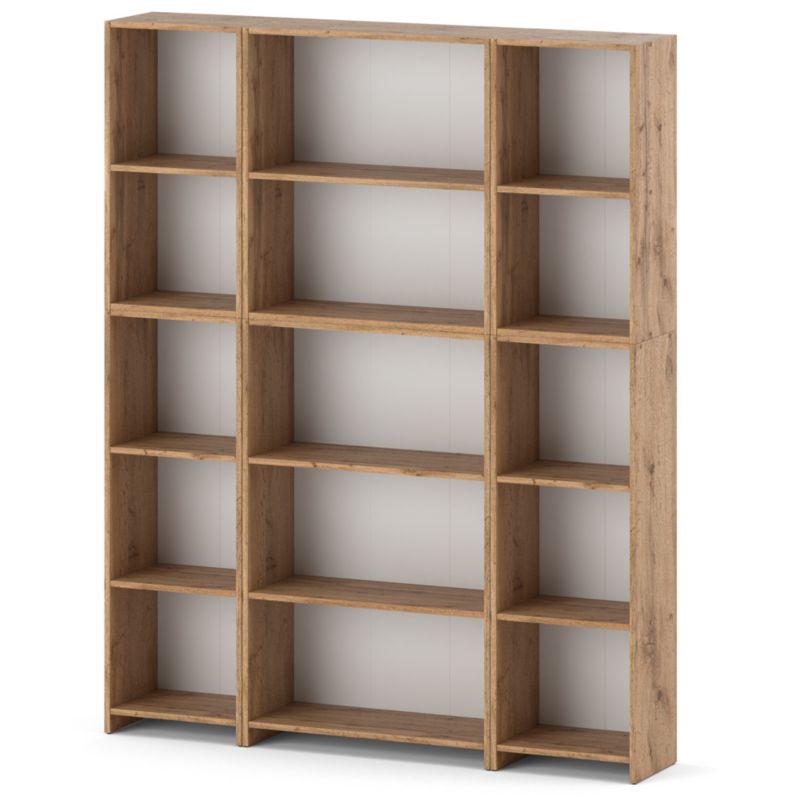 Regał Hurtownia-Mebli Półek 5 Pella 150 150cm Dąb Wotan 150x30x189 cm 1szt.