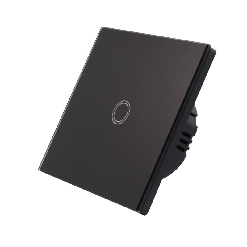 Pilot podtynkowy RF do włącznika szklanego czarny 1 przycisk IP45 1 szt.