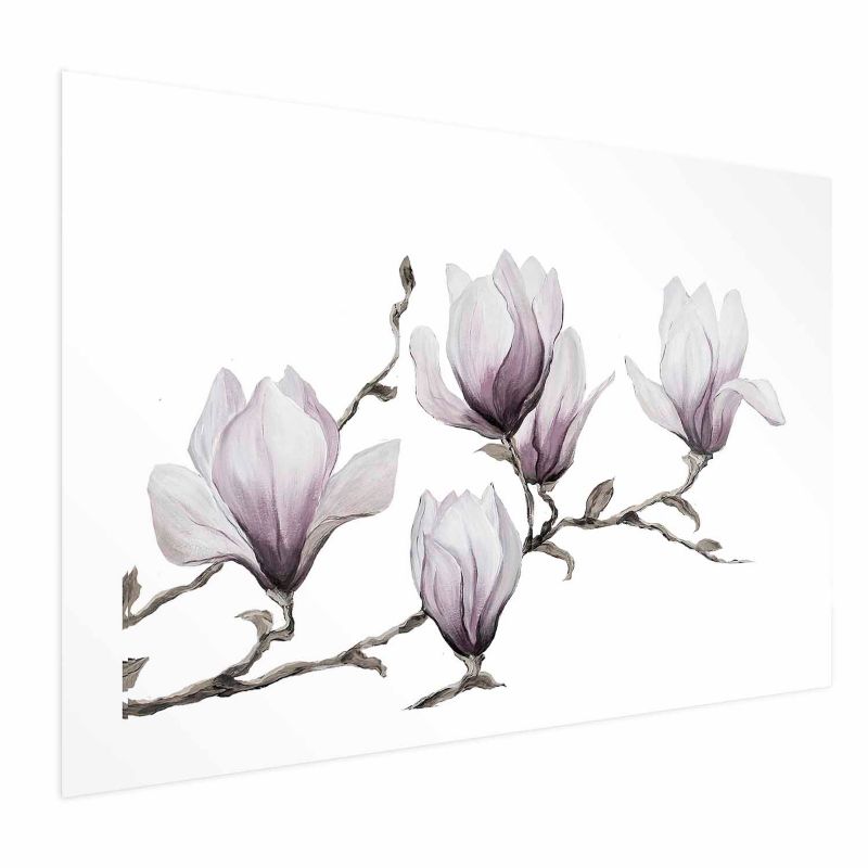 Plakat Artgeist Malowane magnolie 30x21 cm bez ramy 1 szt