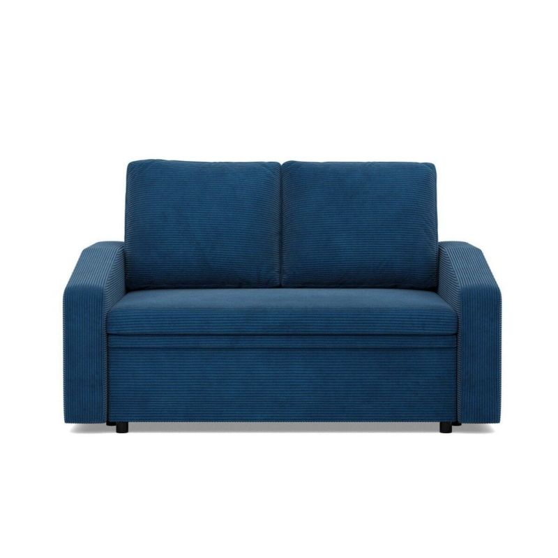 Sofa TYLETEGOTU funkcja spania BLOM sztruks granatowy 1 szt