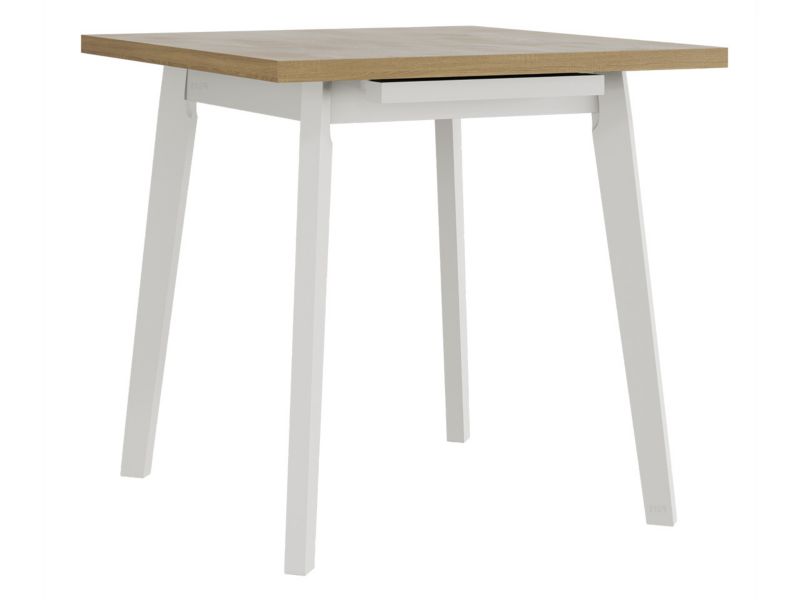 Stół kwadratowy rozkładany MIRJAN 24 Oslo I L 80x80/110 sonoma + biały 1 szt.
