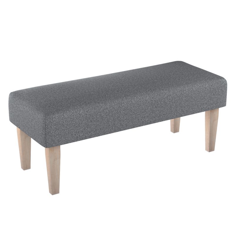 Ławka Dekoria 100 x 40 x 40 cm ciemno szary melanż 1 szt.