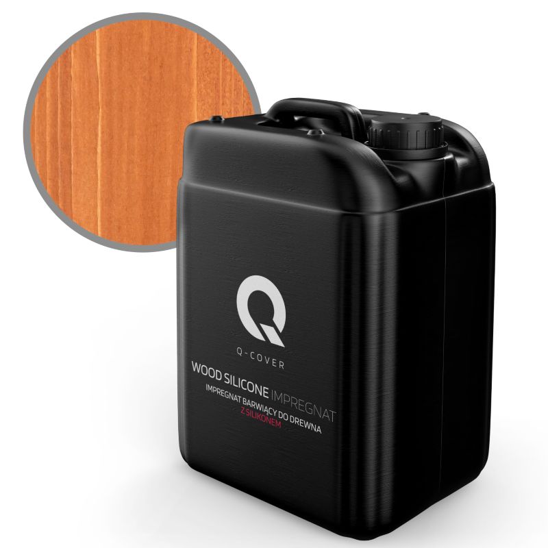 Impregnat Barwiący do Drewna z Silikonem 2w1 Q-Cover Teak 10L