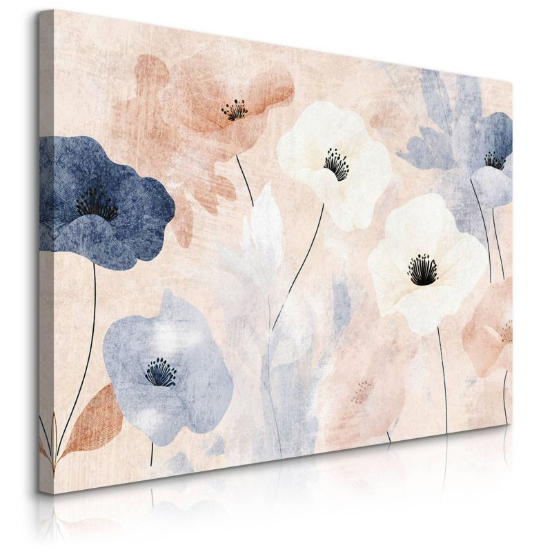 Obraz Muralo Polne Kwiaty Pastelowe Maki Natura 40x30 cm 1 szt.