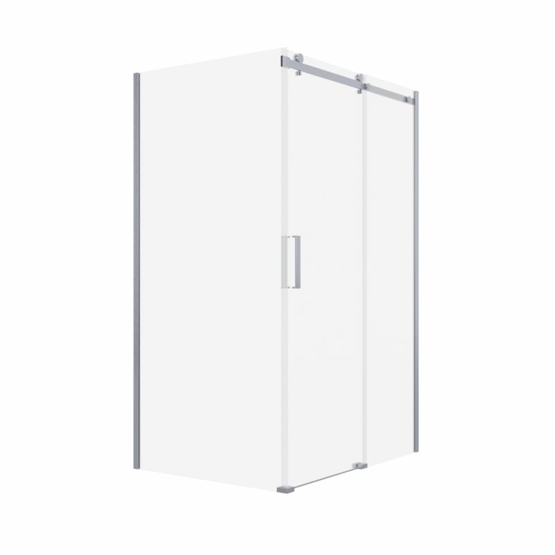 Kabina prysznicowa SEVANTE 110x80 prostokątna przesuwna LOTUS chrom 1 szt.