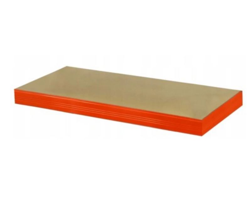 Półka MODO24 do regału metalowego helios 90x35cm 1px400 kg kompletna pomarańczowa 1 kpl.