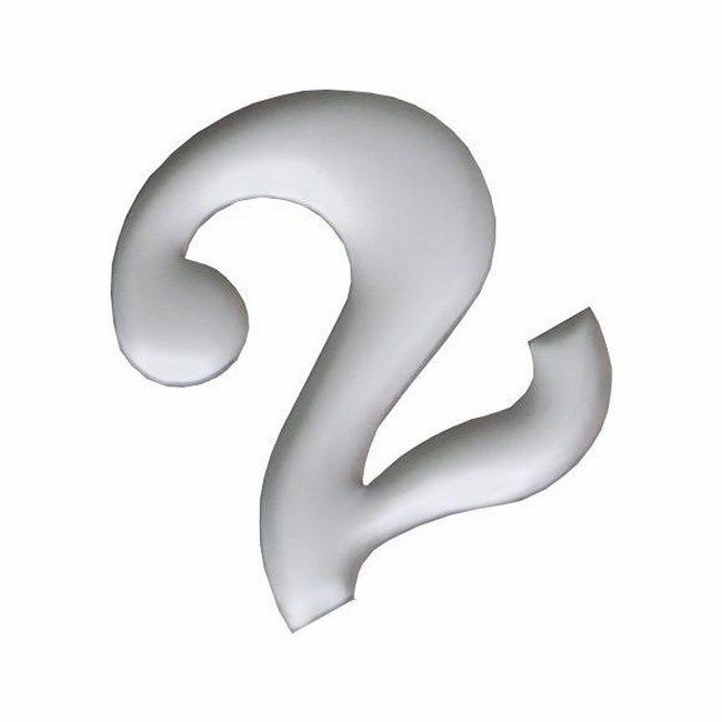 Cyfra 2 ANO aluminium 37 mm chrom