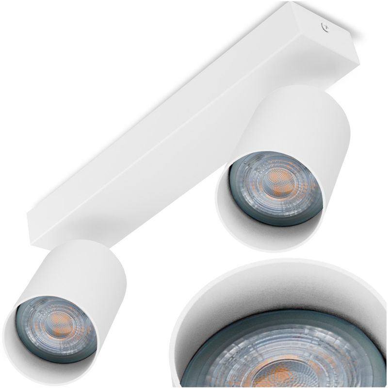 Lampa Sufitowa Lumiled Spot Tuba Reflektor Oprawa Halogenowa 2x GU10 1 szt.