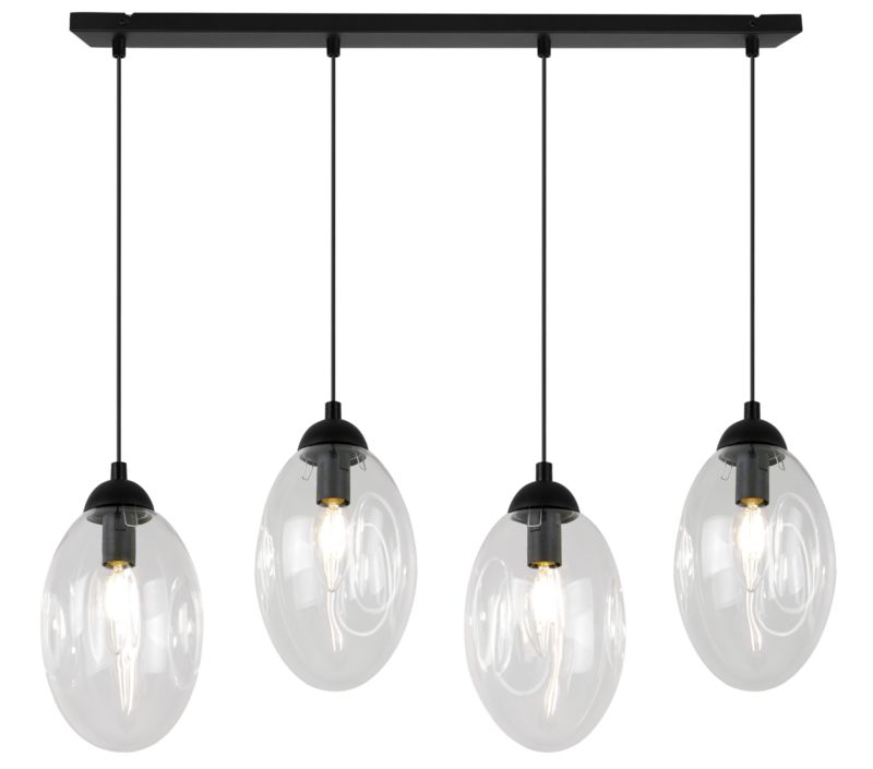 Lampa sufitowa wisząca Light Home LH Vigo 4x E14 60W transparentny 1szt.