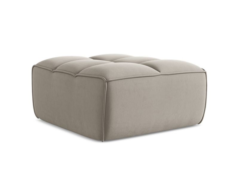 Pufa LaMiaSofa BELLUNO z tkaniny welwetowej 80x93 cm kreci 1 szt.