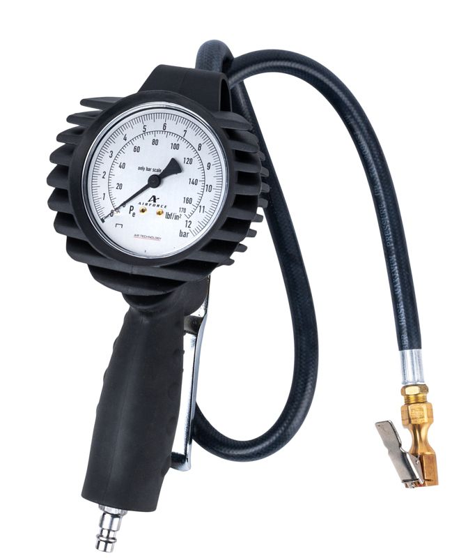Pistolet do pompowania BJC kół z czytelnym manometrem 12 bar 1szt.