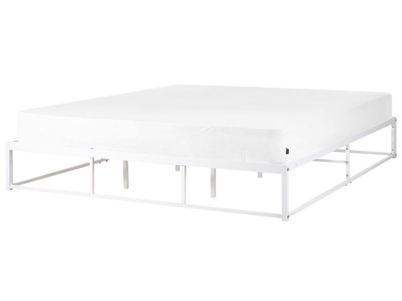 Łóżko Viry 180 x 200 cm Metal Biały 1 szt.