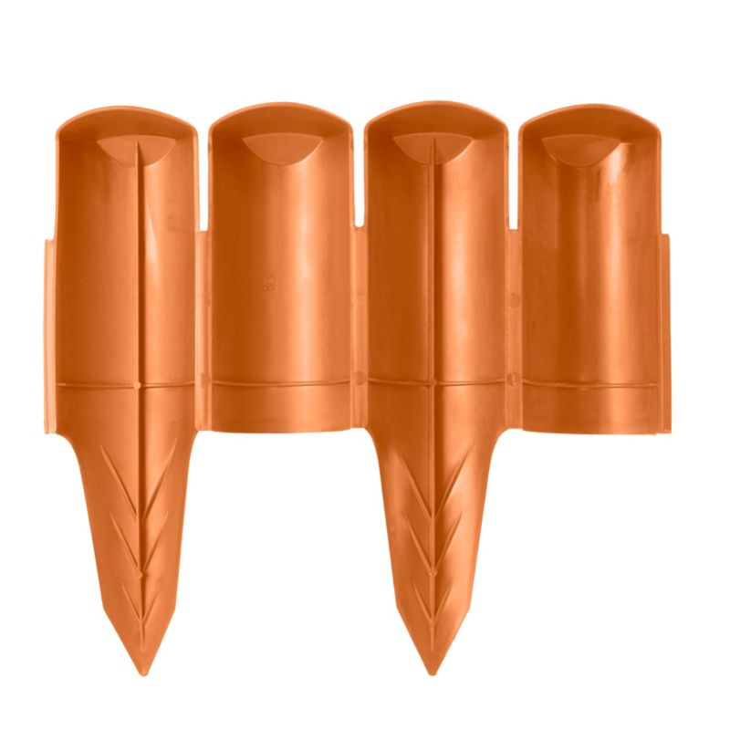 Płotek Ogrodowy EDANTI 2,5 m Obrzeże Trawnikowe Palisada Terakota 1 szt.