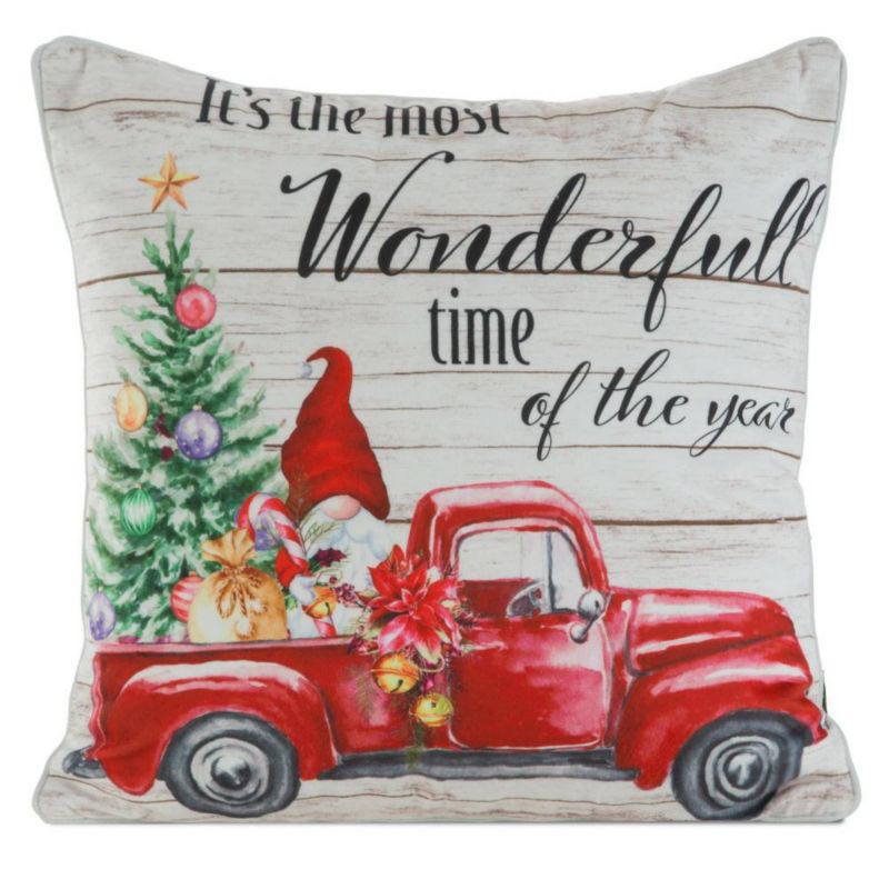 Poszewka123 Eurofirany Świąteczna na poduszkę 45x45 cm Biała 1 szt.