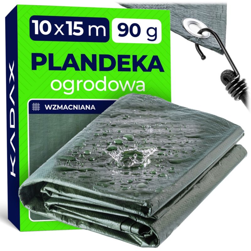 Plandeka KADAX okryciowa ogrodowa 10 x 15 m zielona 1 szt.