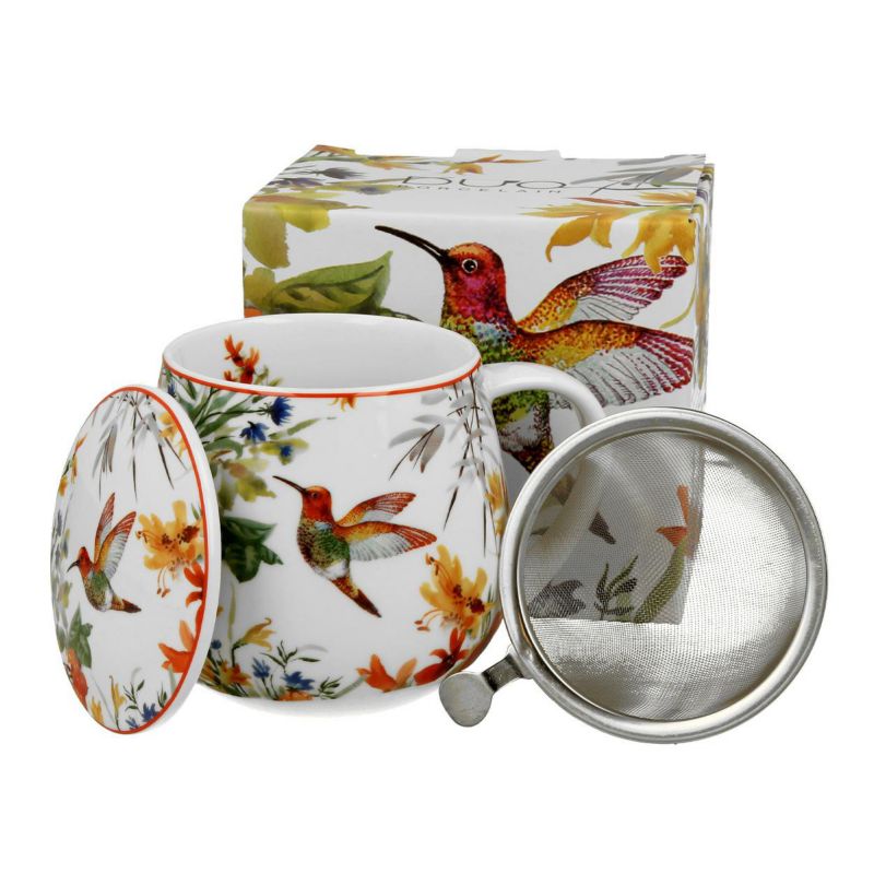 Kubek Baryłka Linnea DUO porcelanowy z zaparzaczem 430 ml 1 szt.