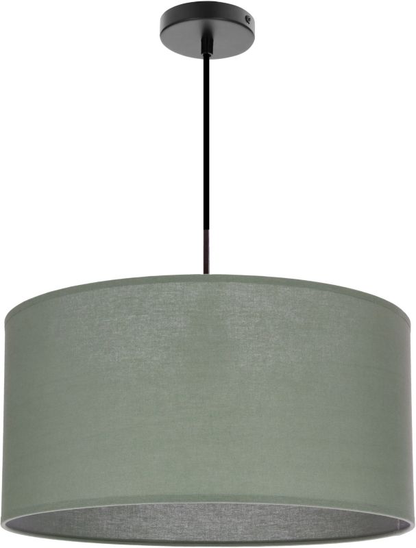 Lampa wisząca Candellux Shanti E27 40W miętowa metal/tkanina IP20 1 szt.