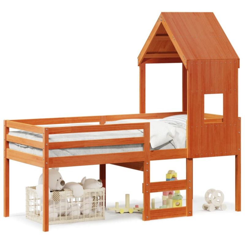 Łóżko Dziecięce WaszeMeble 90x200 cm brąz WM-3282015 1 szt.