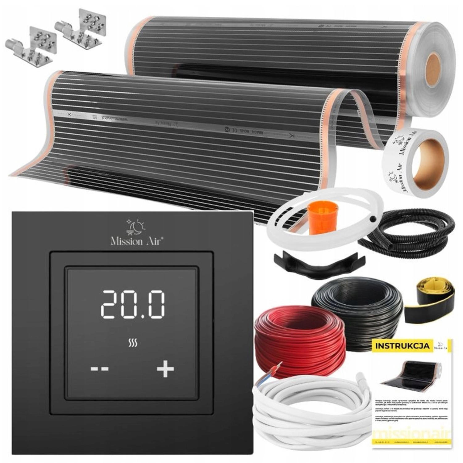 Mission Air Zestaw na podczerwień Silver 100 +Aries Black 30m2