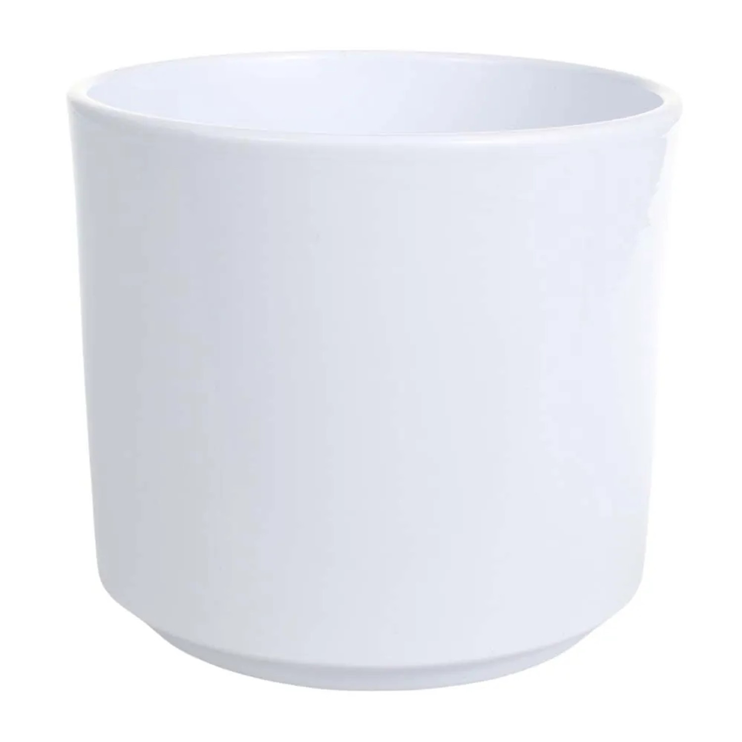 Osłonka ceramiczna Como biała błyszcząca - śr. 16 cm