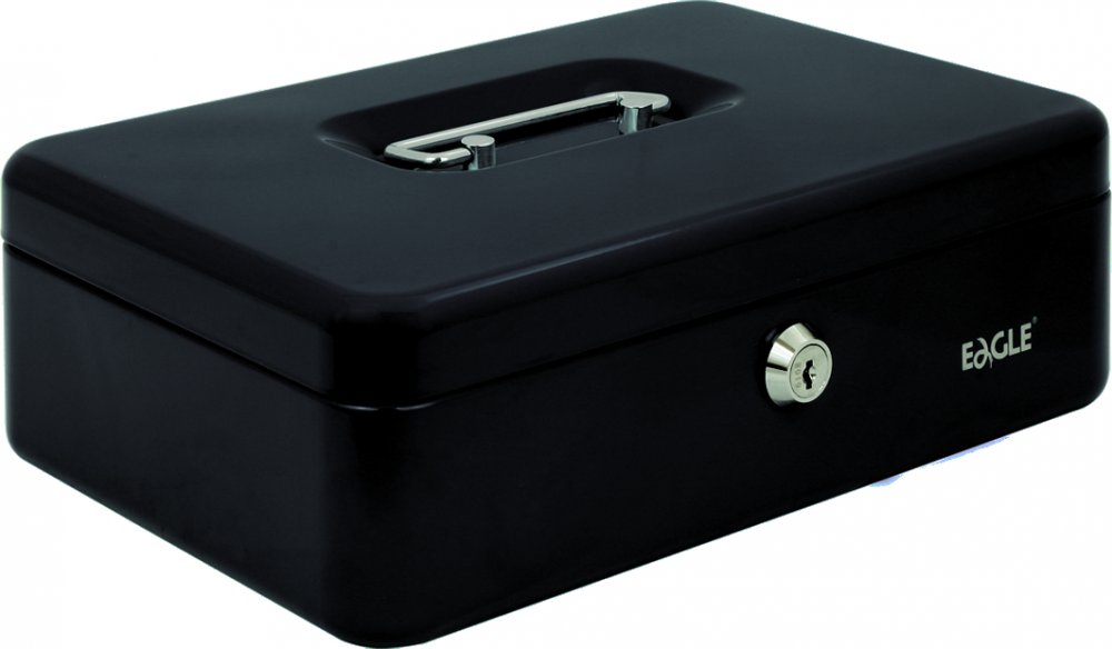 Kasetka na pieniądze Eagle 8878M, 82x192x262mm, czarny