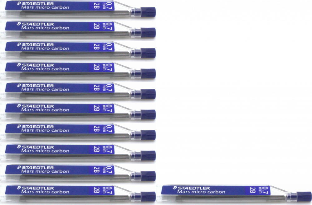 12x Grafity ołówkowe Staedtler, 0.7mm, 2B