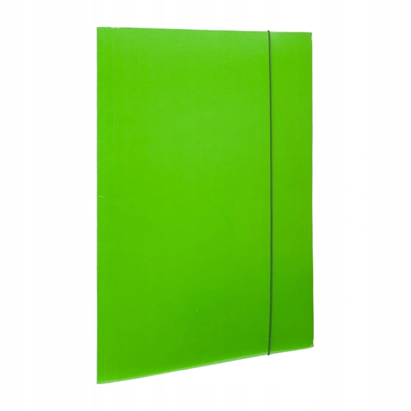 Teczka z gumką Barbara, A4, klejona, lakierowana, zielony