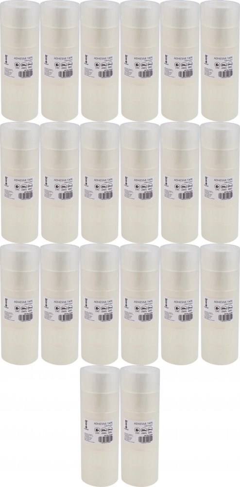 20x Taśma klejąca MemoBe, 24mmx20m, 6 sztuk, przezroczysty