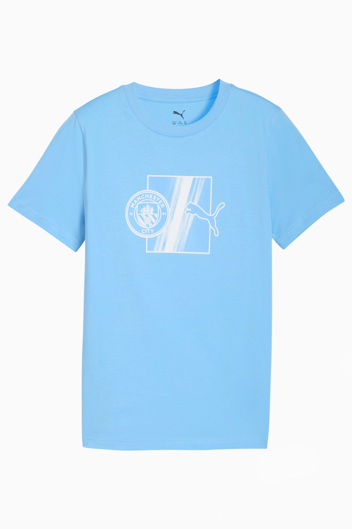 Koszulka Puma Manchester City 25/26 FtblCulture Tee Junior - Błękitny