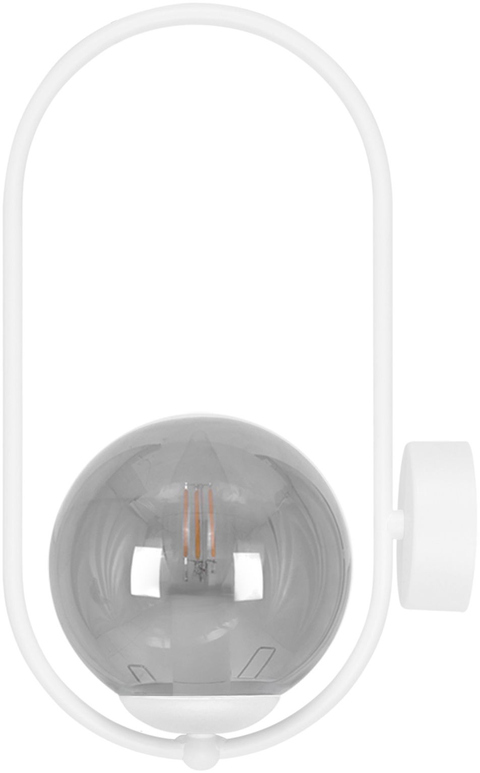 Kaja Arlena kinkiet 1x10 W biały-grafitowy K-5474