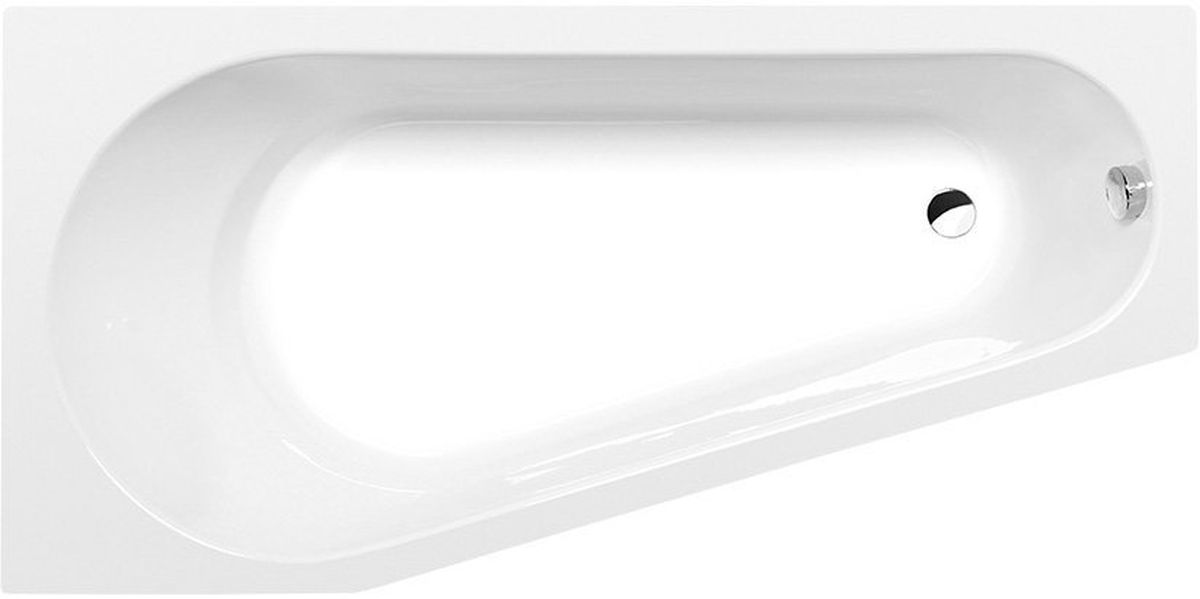 Polysan Projekta wanna narożna 160x80 cm lewa biała 20111