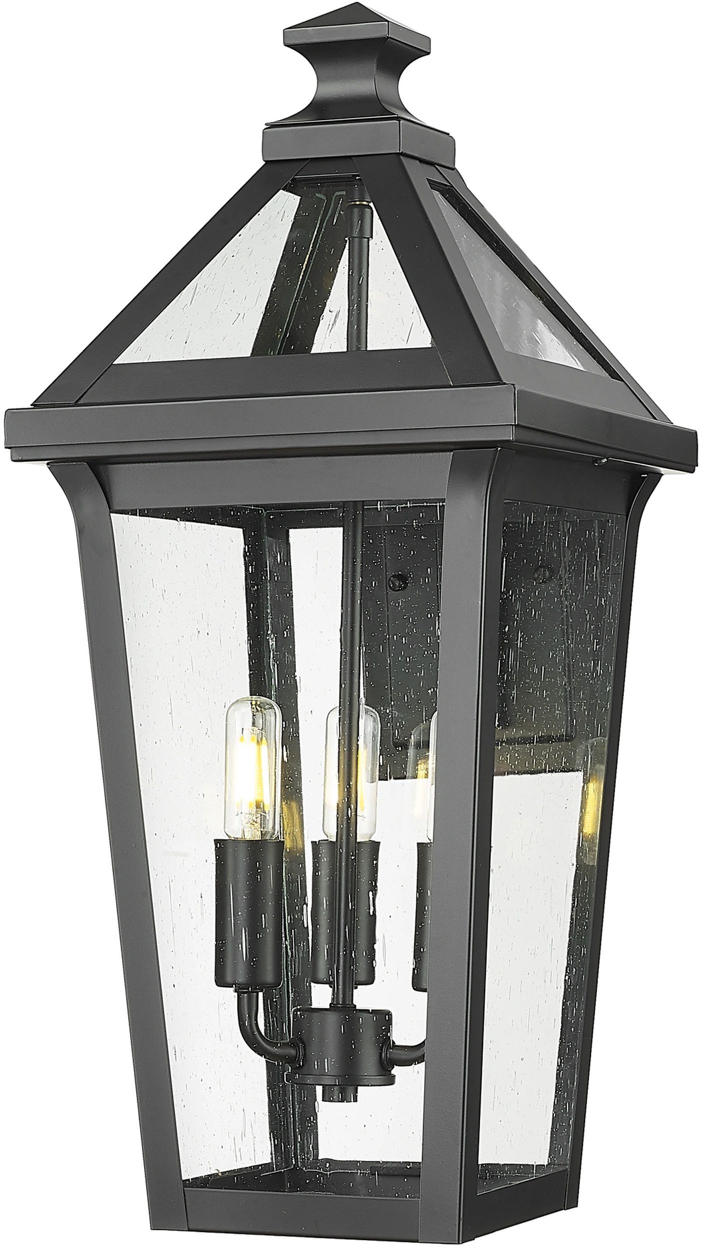 CosmoLight Zurich kinkiet zewnętrzny 3x40W czarny mat W03616BK